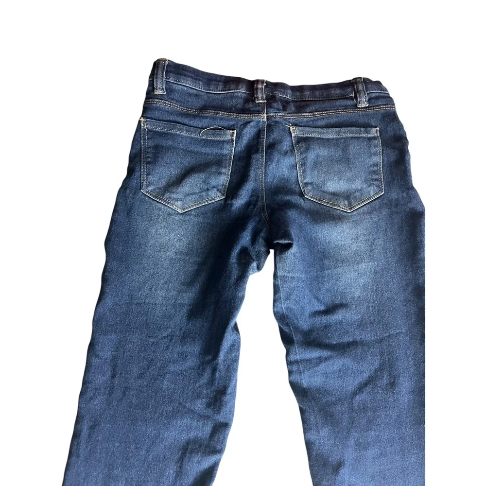 Real Love Jeans Girls Size 14 Blue Denim Skinny Stretch Pull On Mid‎ Rise Casual